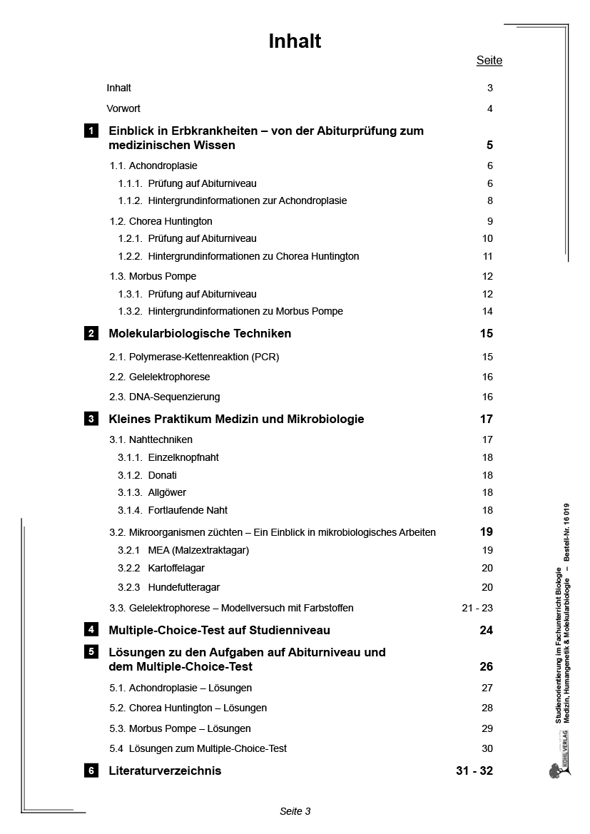 Studienorientierung Biologie - Band 1: Medizin, Humangenetik & Molekularbiologie