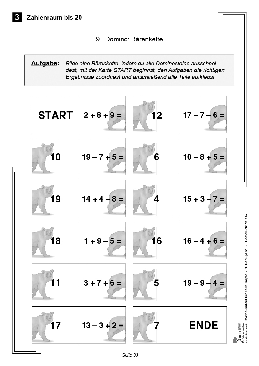 Mathe-Rätsel für helle Köpfe / Klasse 1 - Kopiervorlagen zur individuellen Förderung im 1. Schuljahr