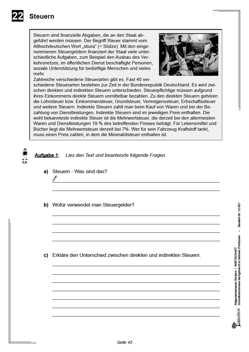 Allgemeinwissen fördern WIRTSCHAFT Allgemeinwissen fördern WIRTSCHAFT