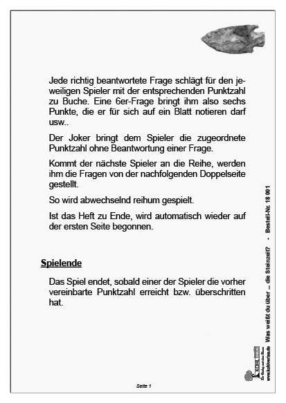 Was weißt du über ... die Steinzeit? Was weißt du über ... die Steinzeit?