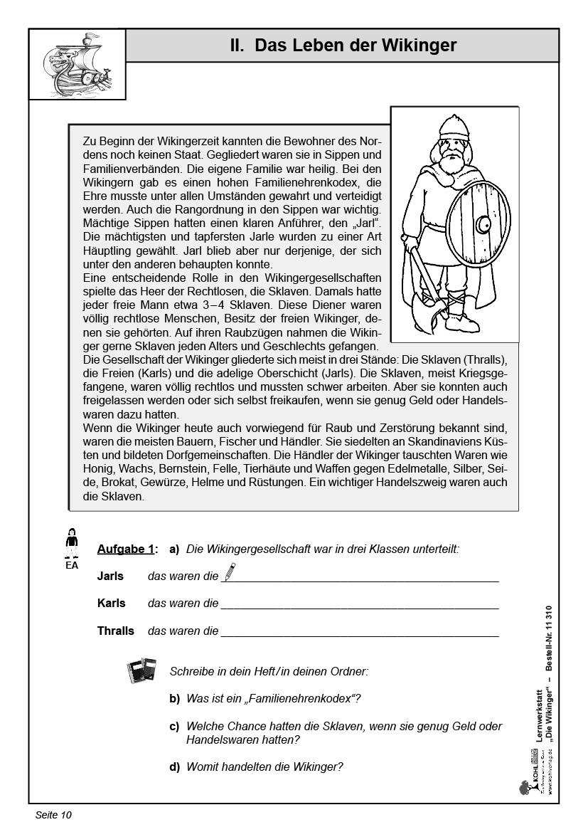 Lernwerkstatt Die Wikinger Lernwerkstatt Die Wikinger