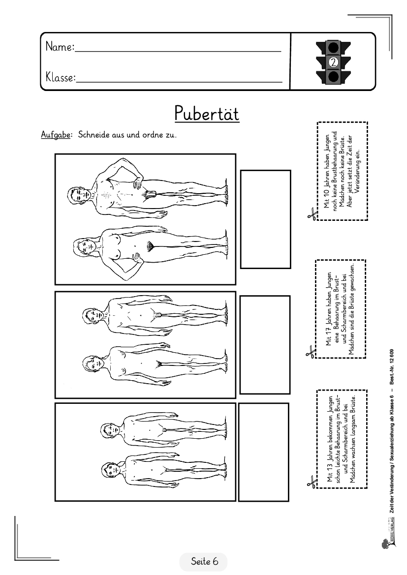 Zeit der Veränderung / Sexualerziehung ab Klasse 6