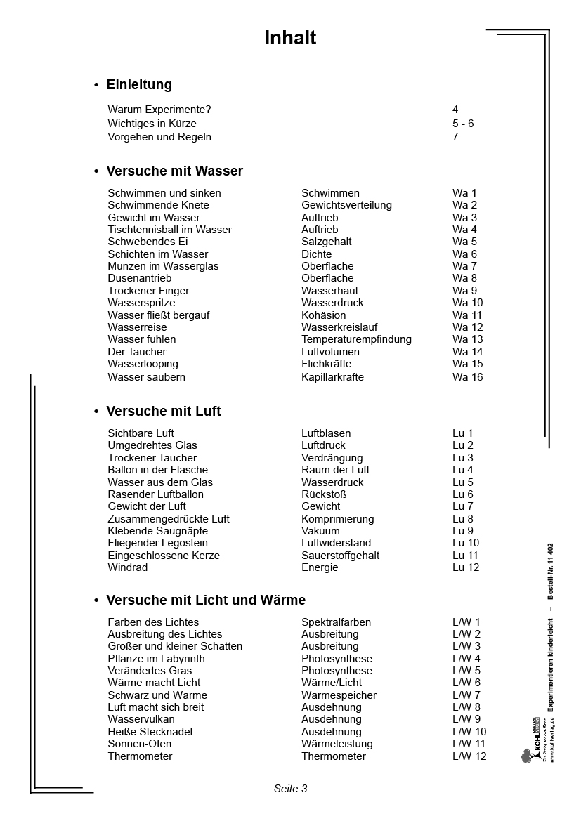 Experimentieren kinderleicht