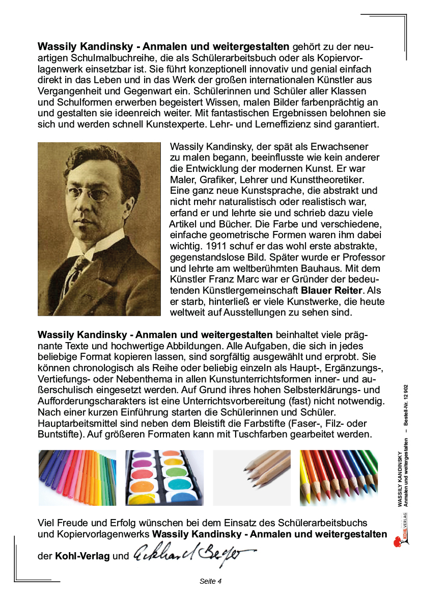 Wassily Kandinsky ... anmalen und weitergestalten