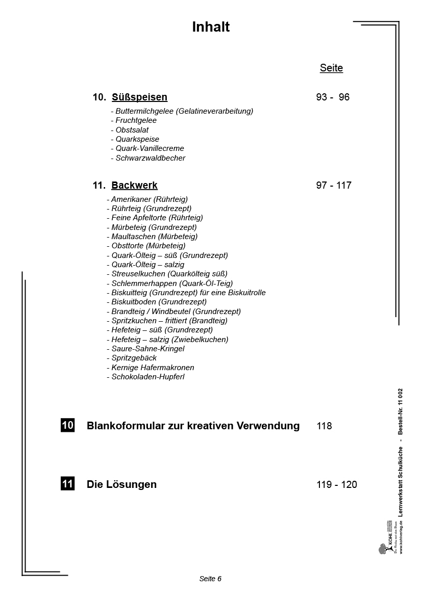 Lernwerkstatt Schulküche