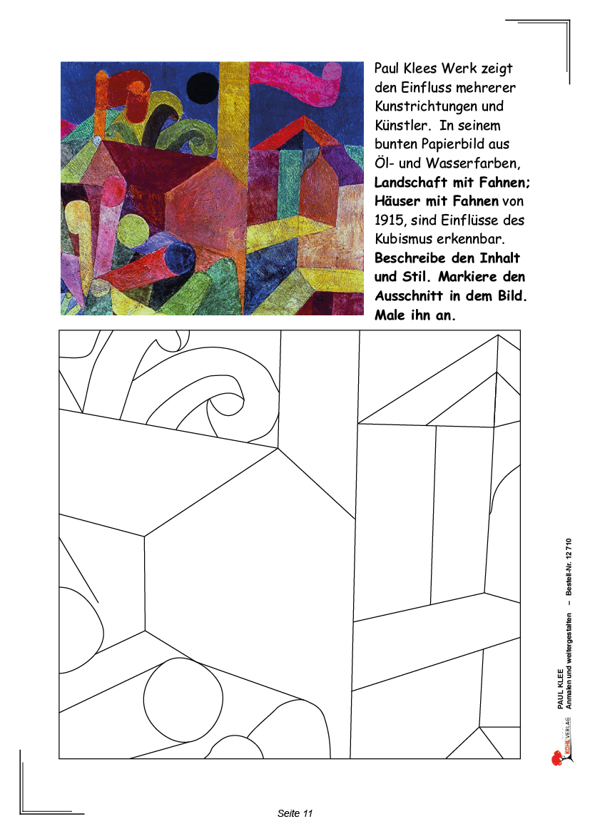 Paul Klee ... anmalen und weitergestalten