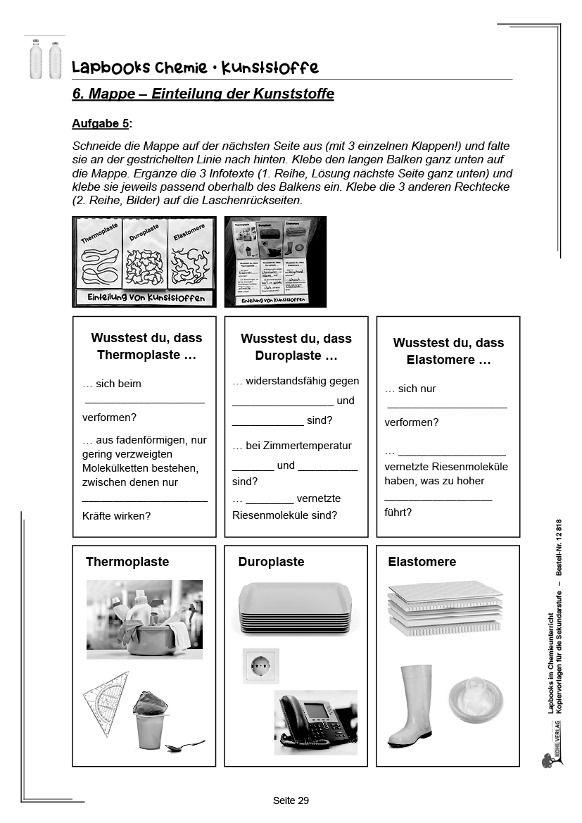 Lapbooks Chemie