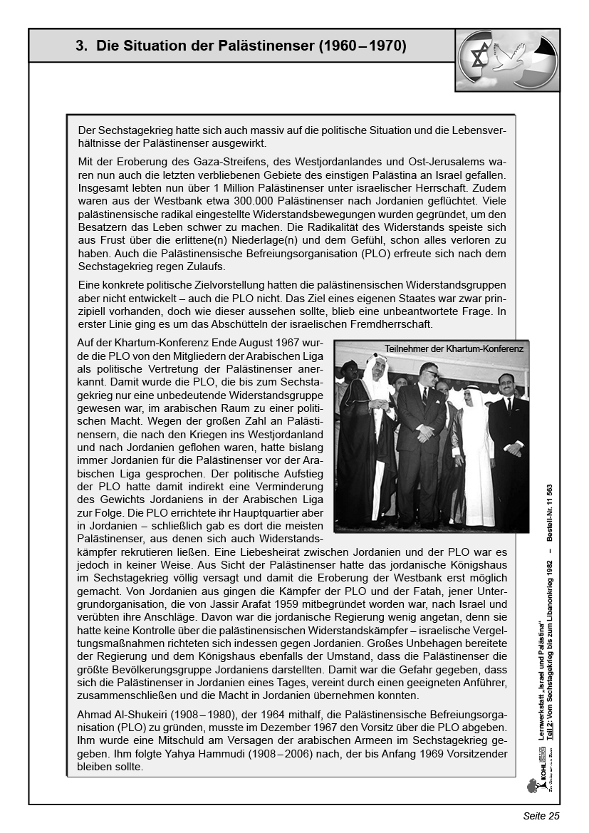 Lernwerkstatt Israel und Palästina / Band 2: Vom Sechstagekrieg bis zum Libanonkrieg 1982 Lernwerkstatt Israel und Palästina / Band 2: Vom Sechstagekrieg bis zum Libanonkrieg 1982