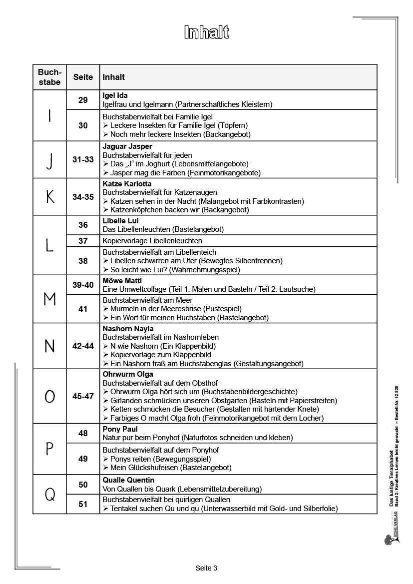 Das lustige Tieralphabet / Band 2: Kreatives Lernen leicht gemacht