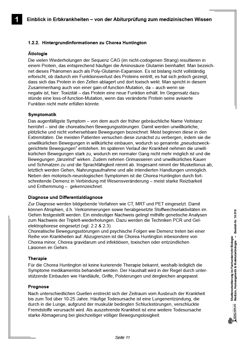 Studienorientierung Biologie - Band 1: Medizin, Humangenetik & Molekularbiologie