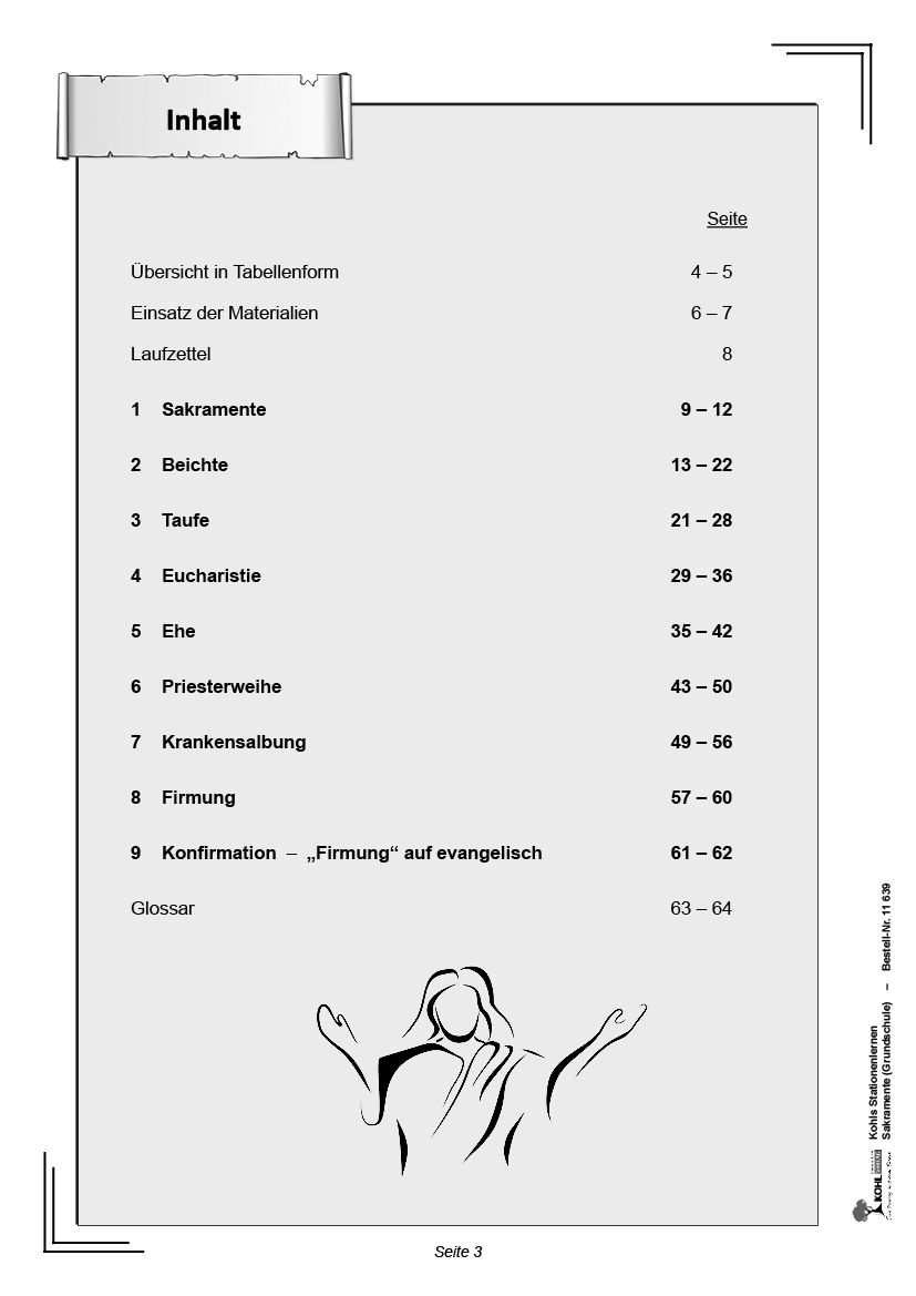 Stationenlernen Sakramente / Grundschule