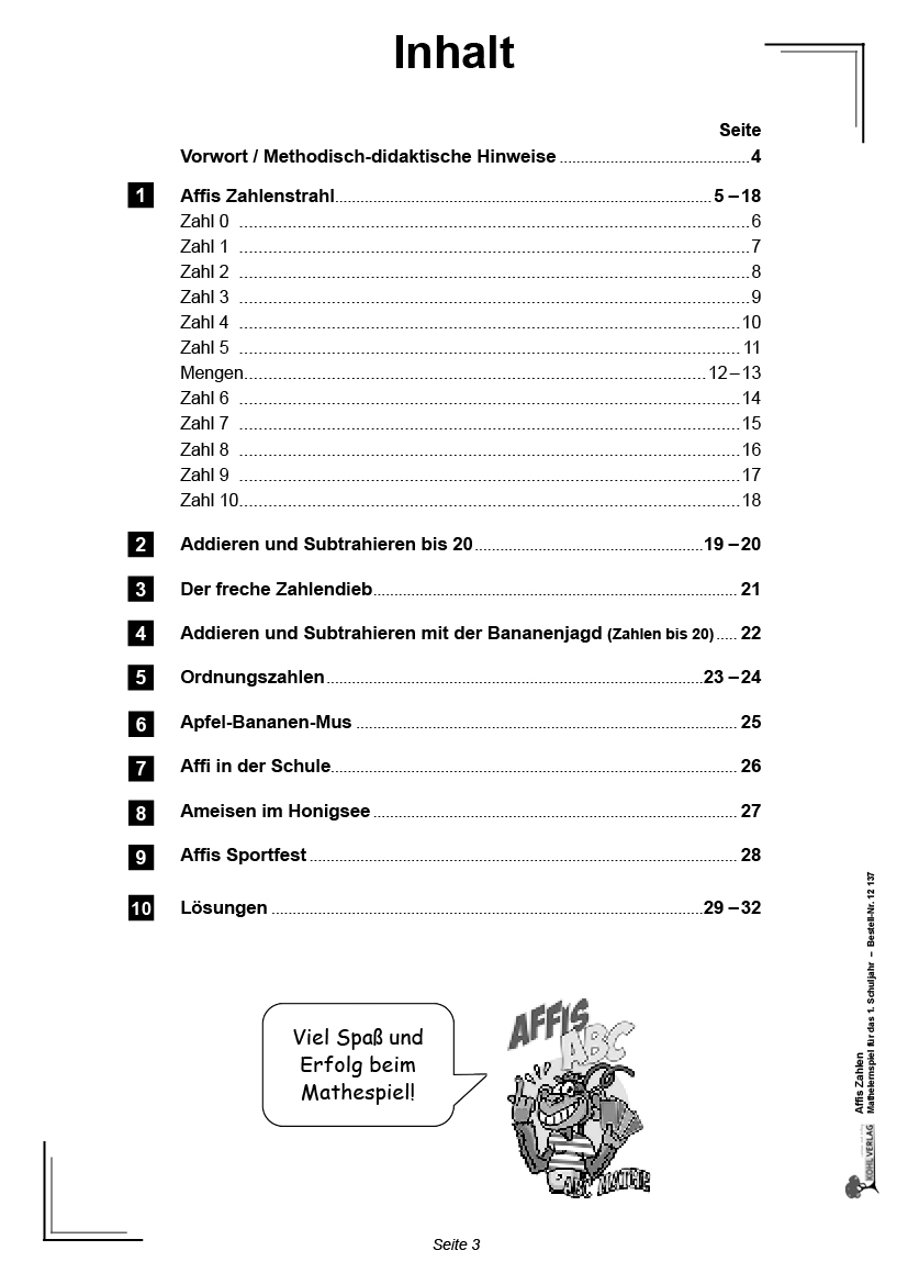 Affis Zahlen - Ein Mathe-Lernspiel