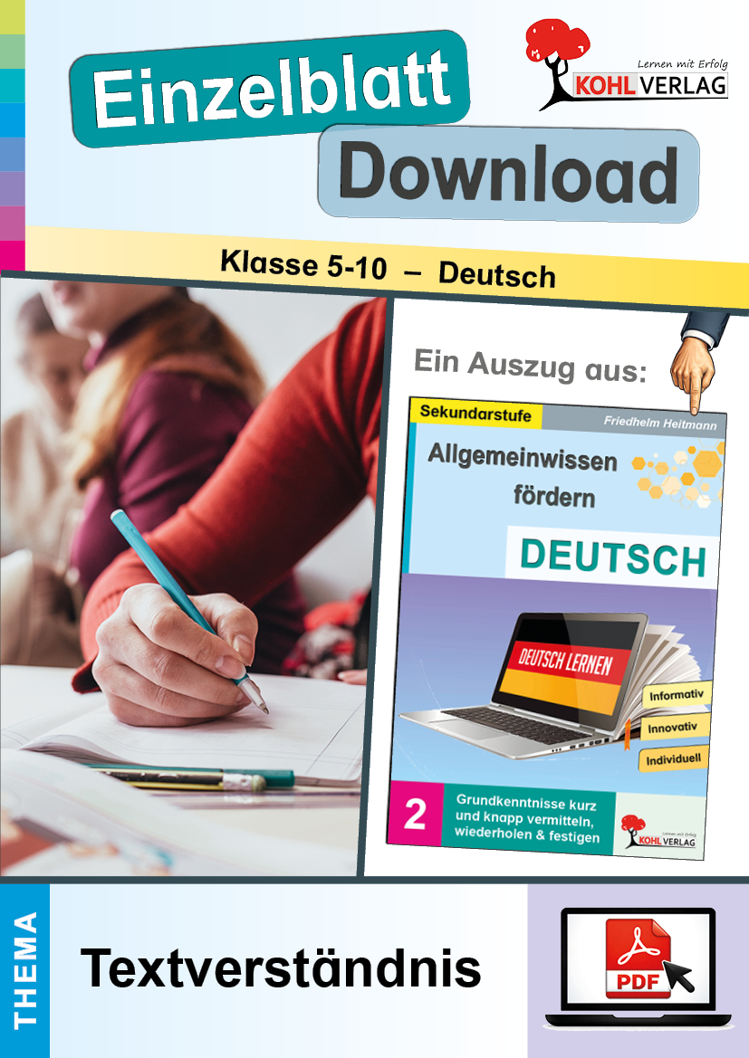 Allgemeinwissen fördern DEUTSCH: Textverständnis