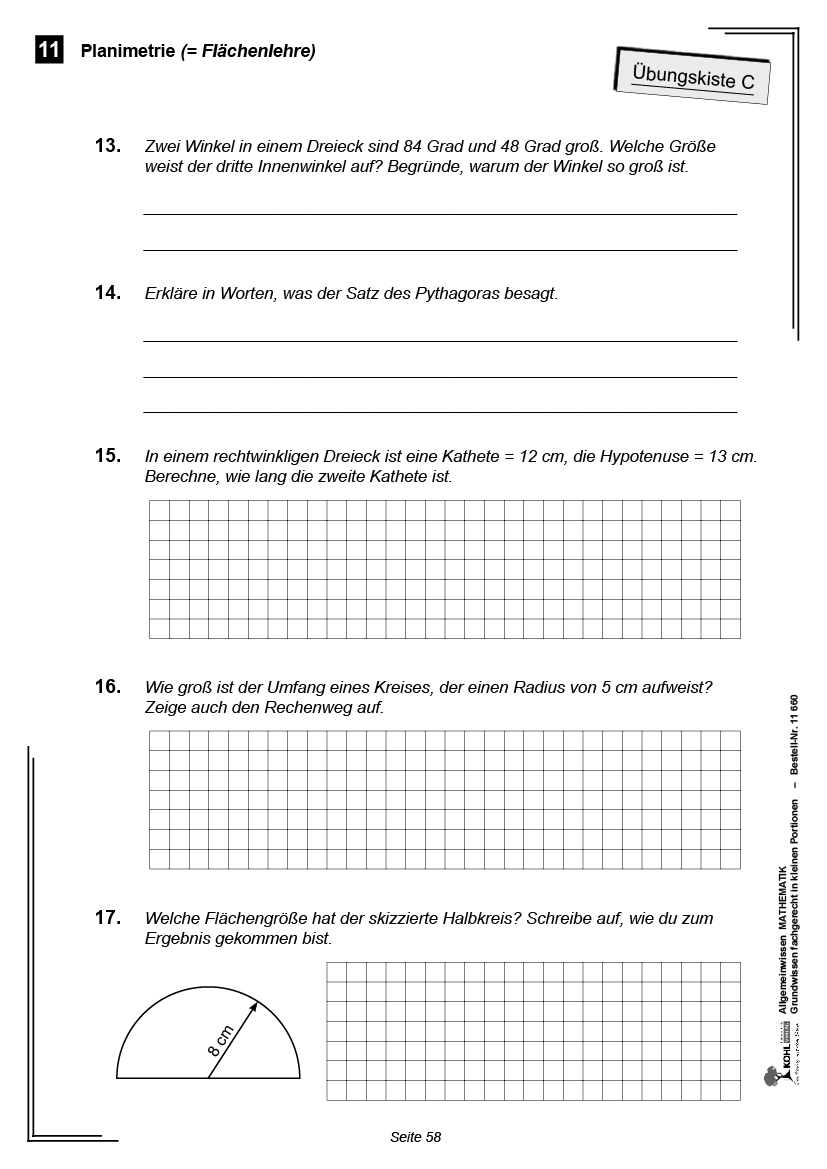 Allgemeinwissen fördern MATHEMATIK