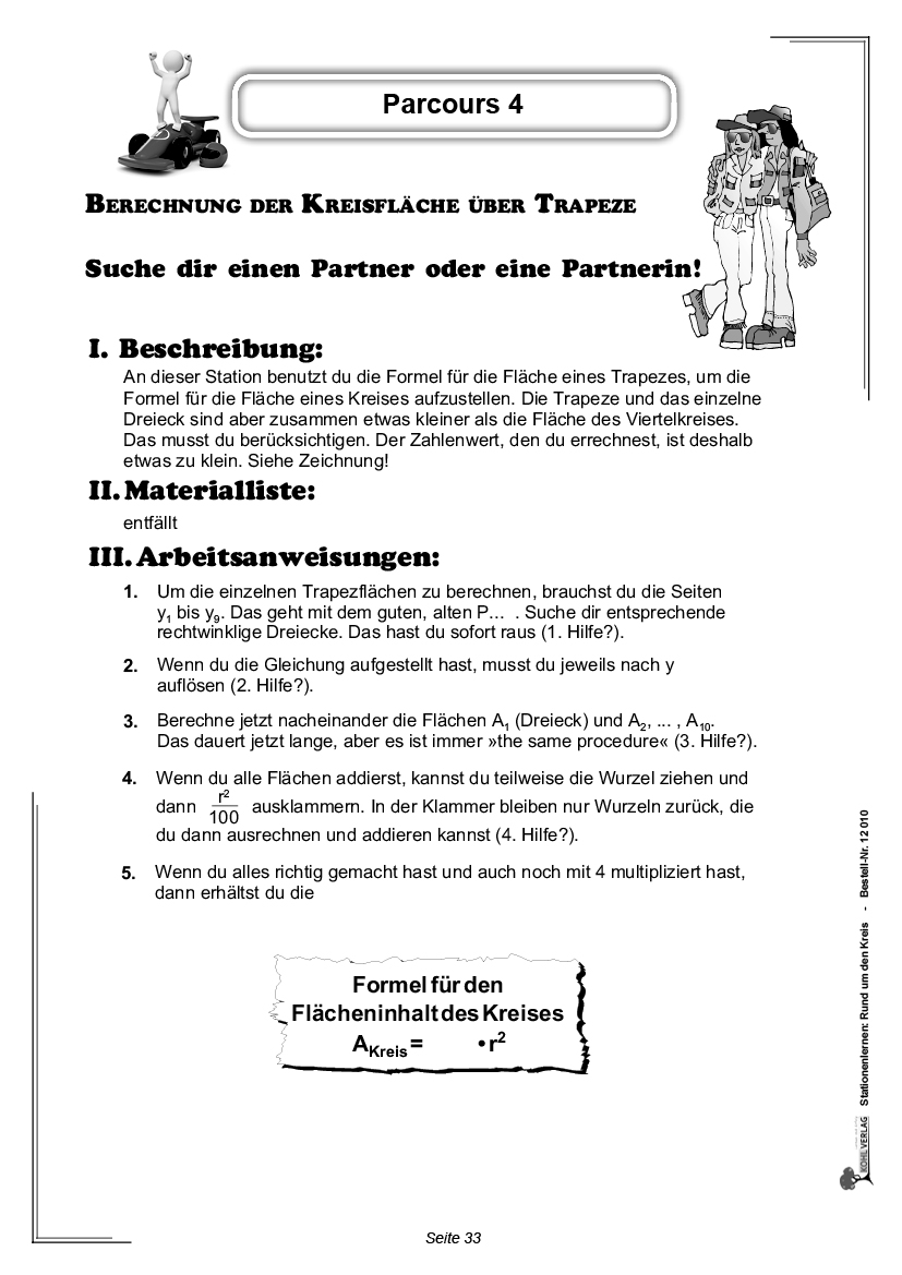 Stationenlernen Rund um den Kreis