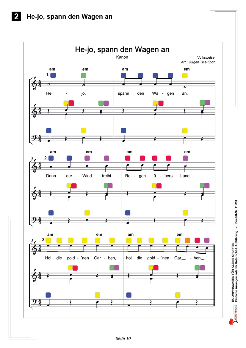 Boomwhackers für kleine Gruppen