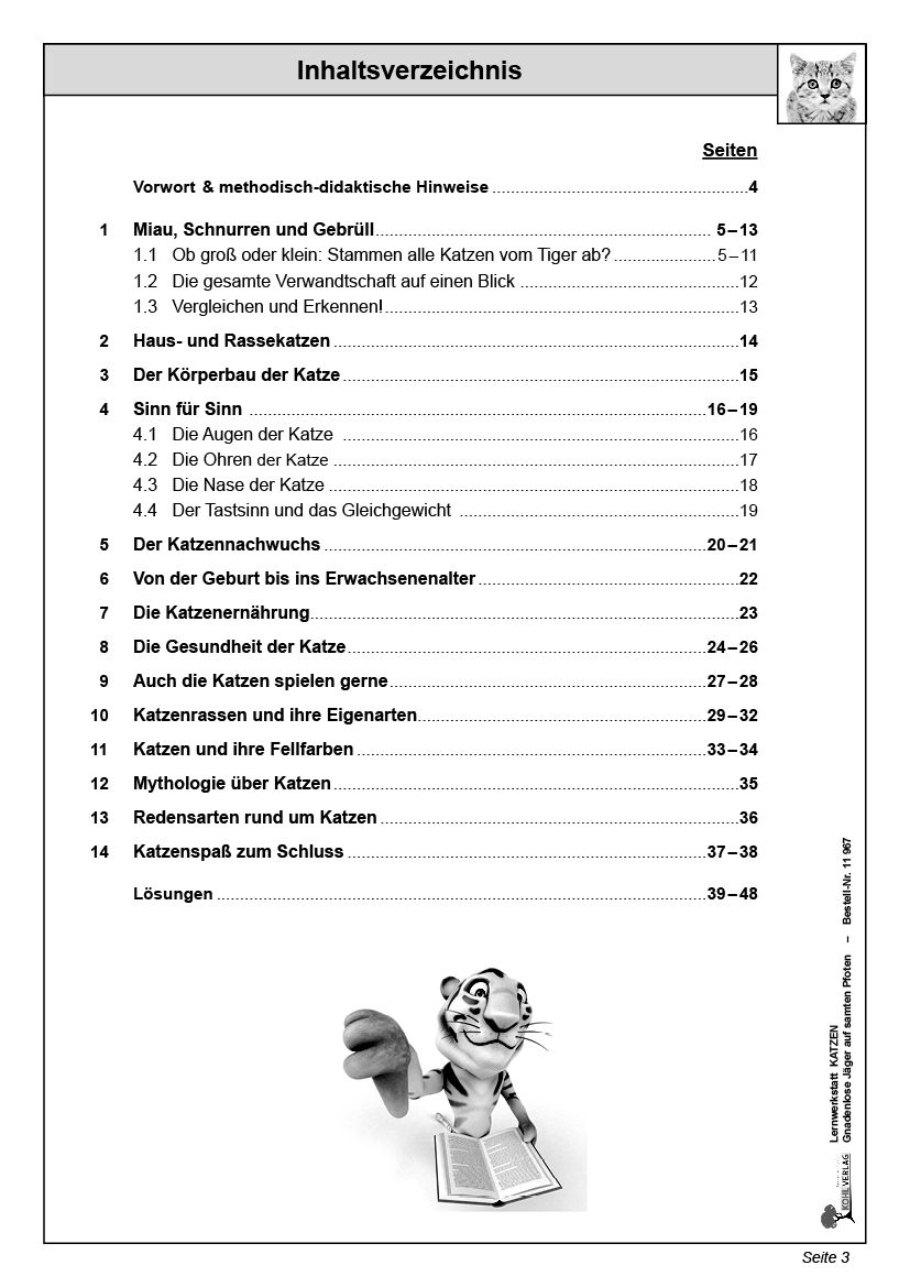 Lernwerkstatt Katzen Lernwerkstatt Katzen