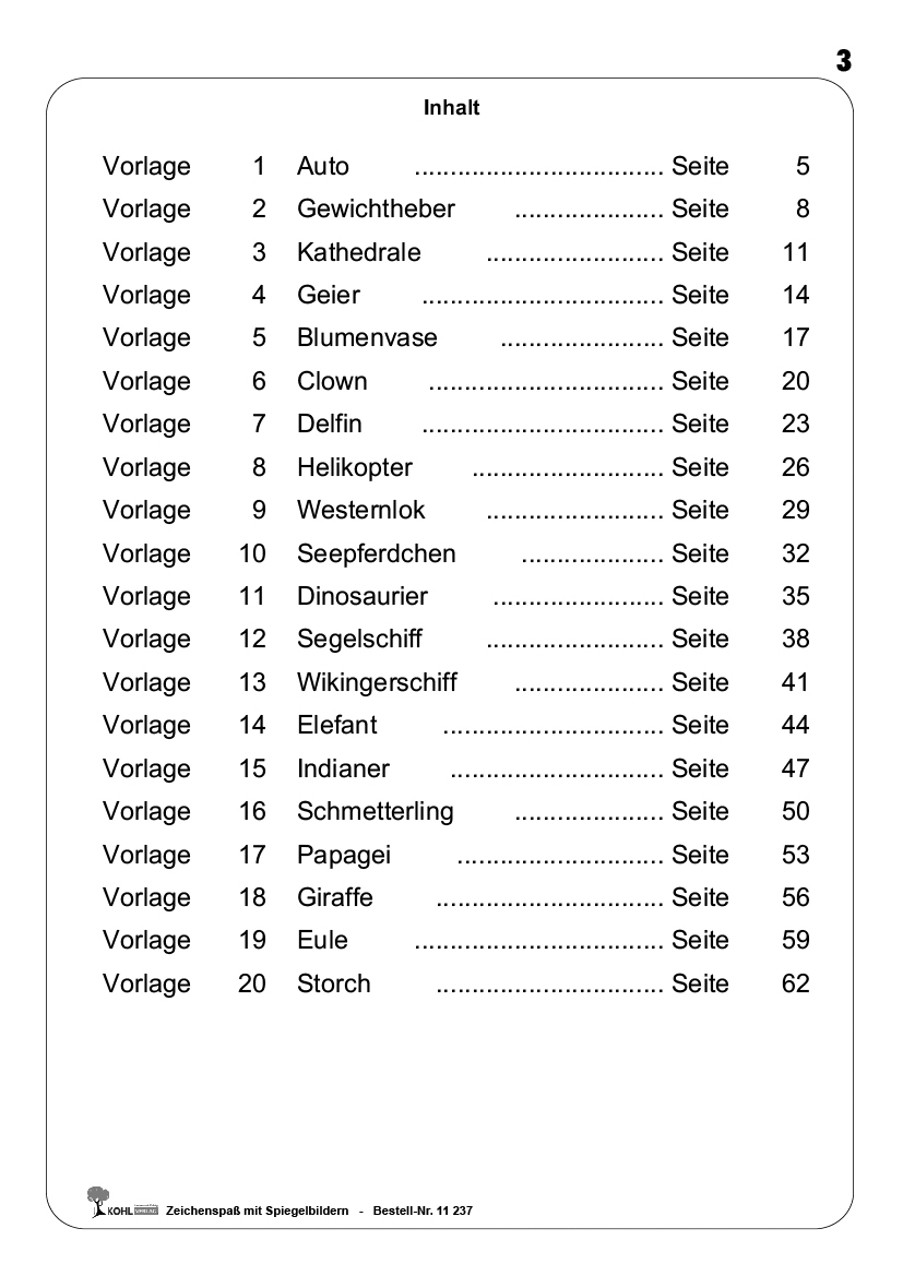 Zeichenspaß mit Spiegelbildern