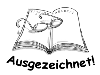 Stempel "Ausgezeichnet!"