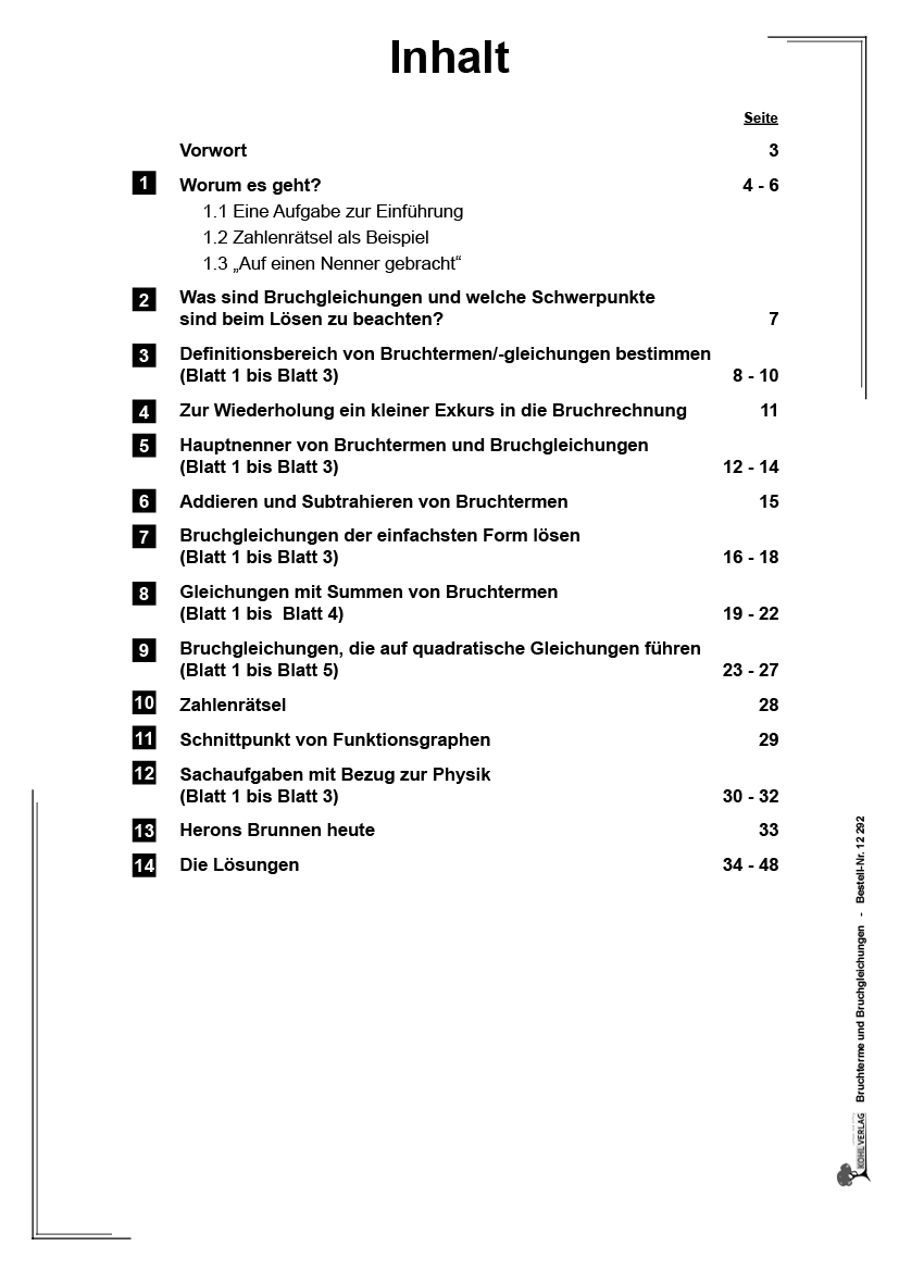 Bruchterme & -gleichungen