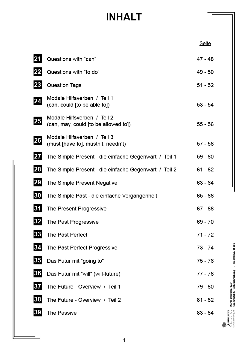 Englisch-Flyer