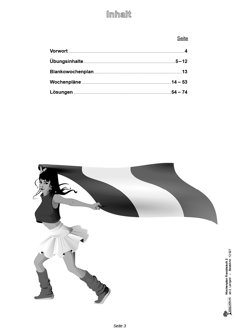 Wochenplan Französisch / ab 2. Lernjahr