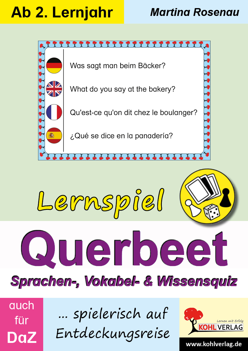Lernspiel Querbeet - Sprachen-, Vokabel- und Wissensquiz Lernspiel Querbeet - Sprachen-, Vokabel- und Wissensquiz