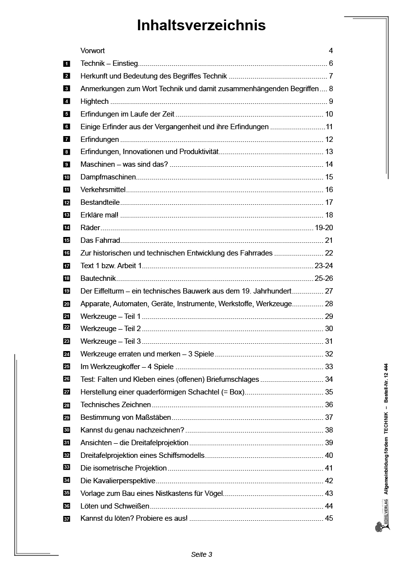 Allgemeinwissen fördern TECHNIK