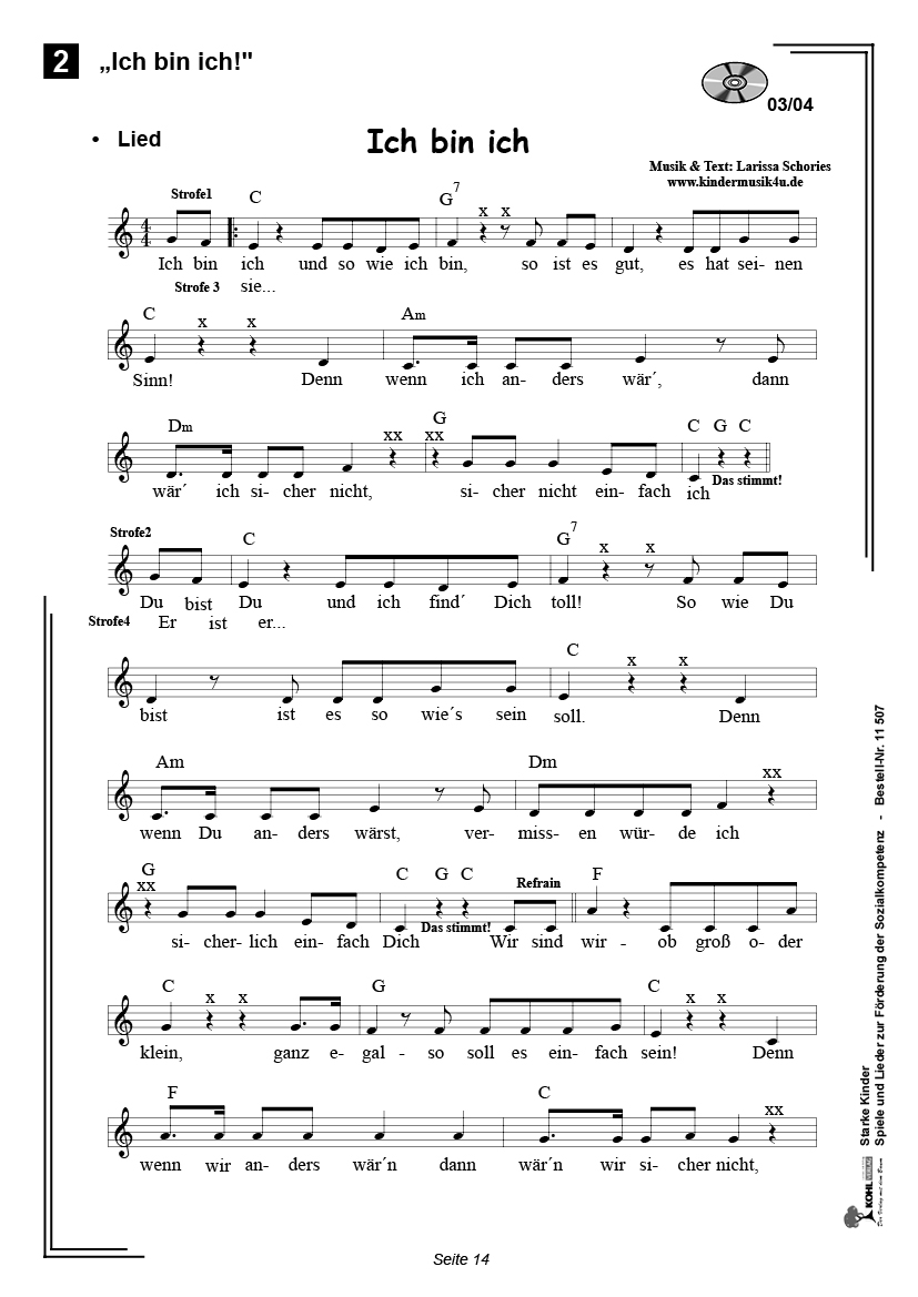 Starke Kinder - Bewegungslieder zum Mitmachen