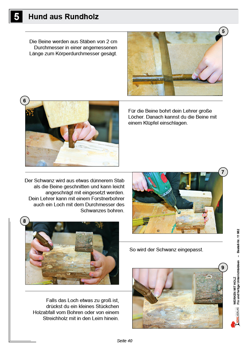 Werken mit Holz - Fix und fertige Unterrichtsstunden