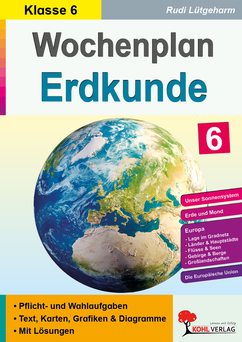 Wochenplan Erdkunde / Klasse 6