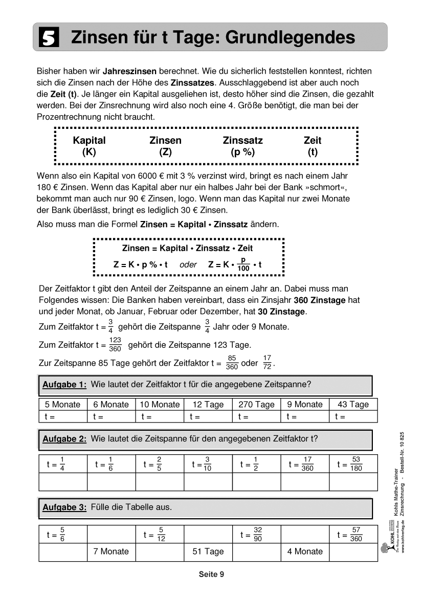 Zinsrechnung