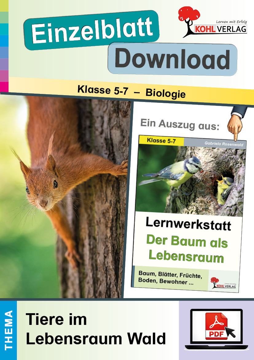 Lernwerkstatt Der Baum als Lebensraum / Tiere im Lebensraum Wald