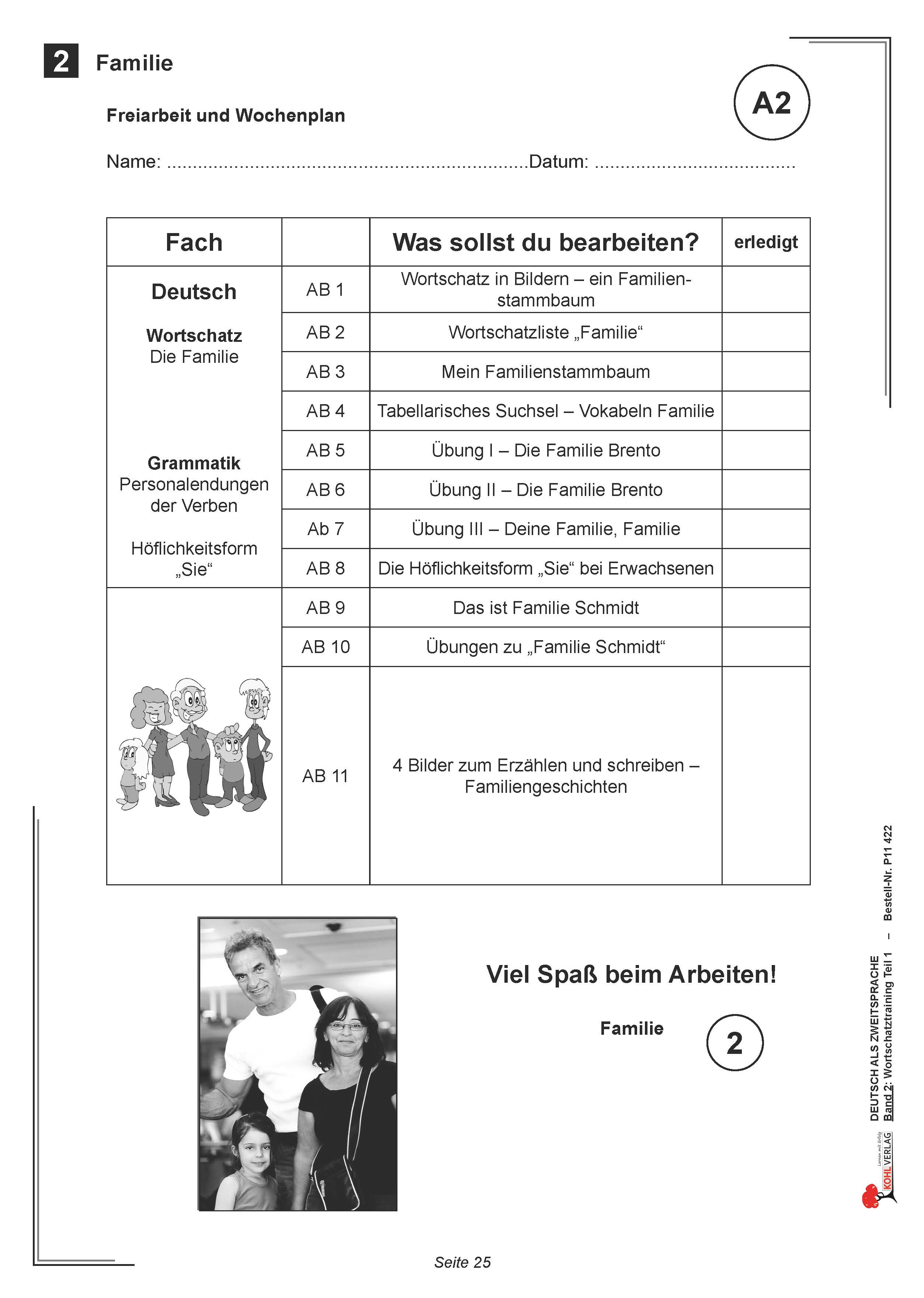 Deutsch als Zweitsprache: Familie