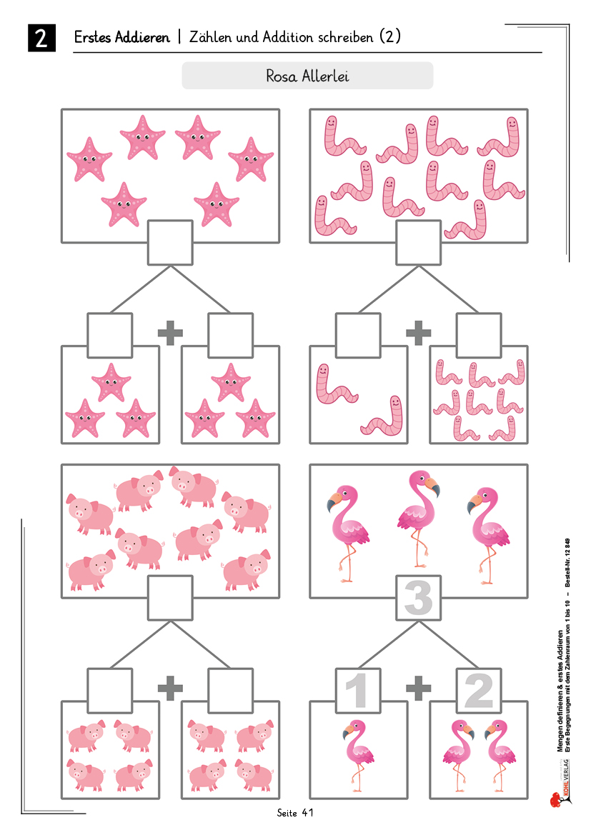 Mengen definieren & erstes Addieren