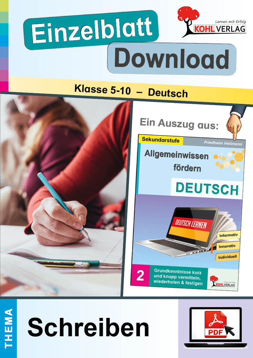 Allgemeinwissen fördern DEUTSCH: Schreiben