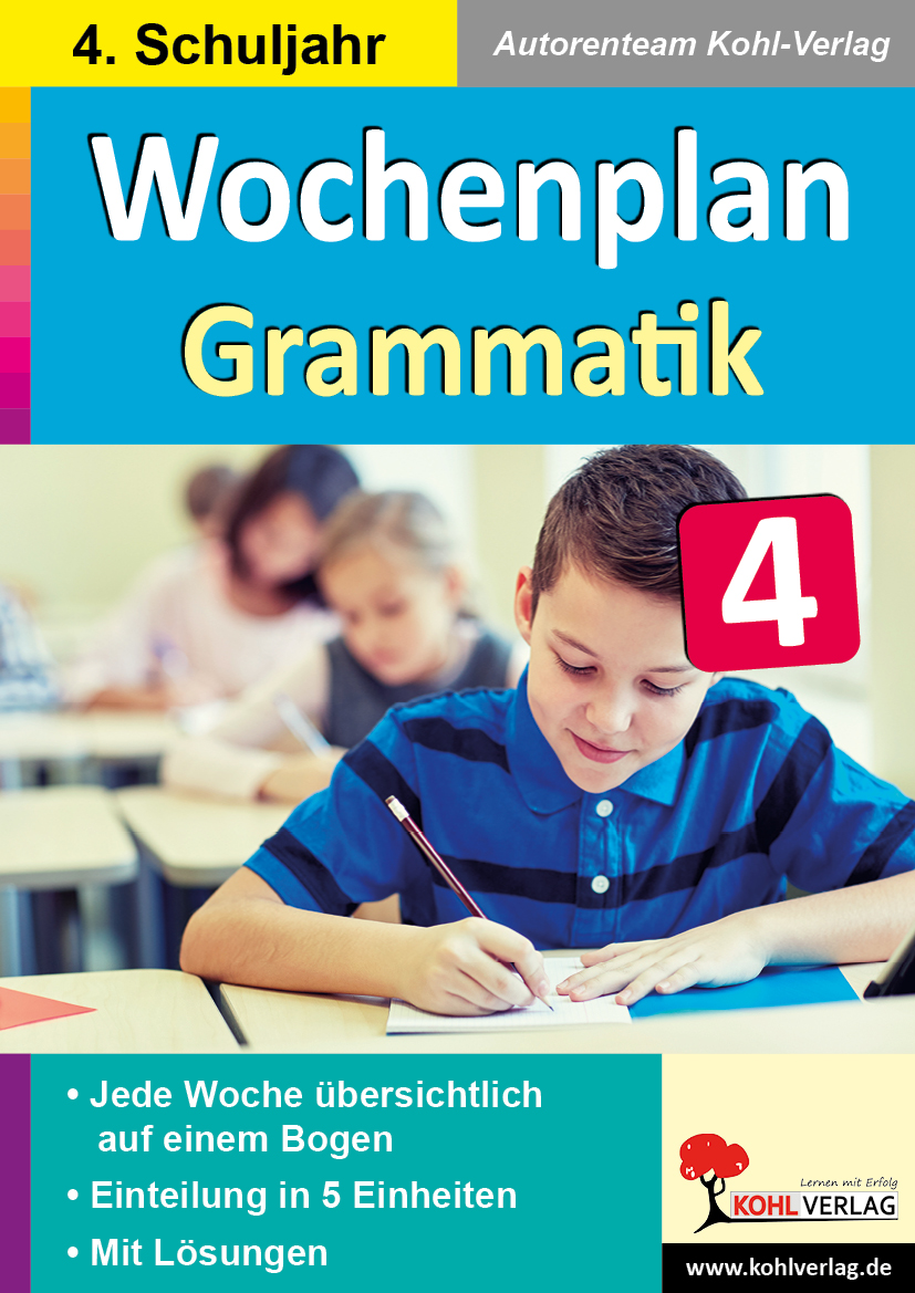 Wochenplan Grammatik / Klasse 4
