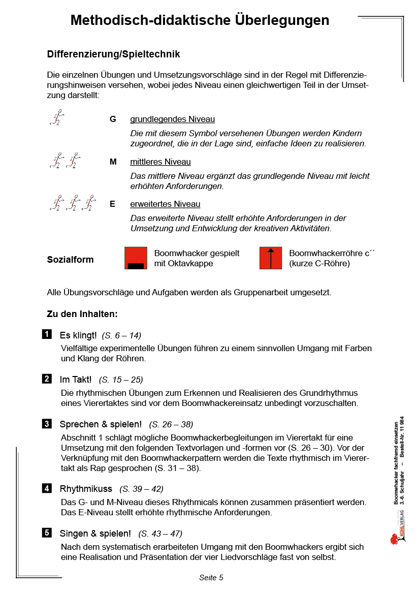Boomwhackers fachfremd einsetzen / Klasse 3-6