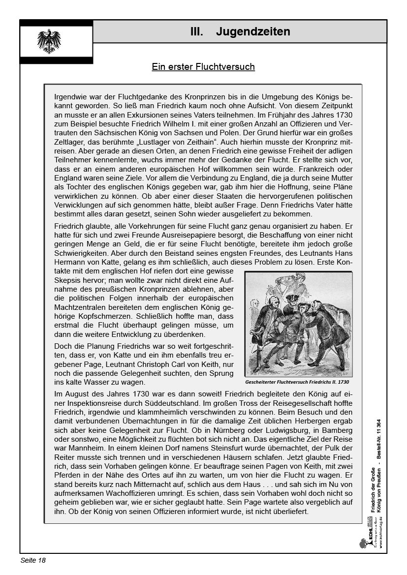 Lernwerkstatt Friedrich der Große Lernwerkstatt Friedrich der Große