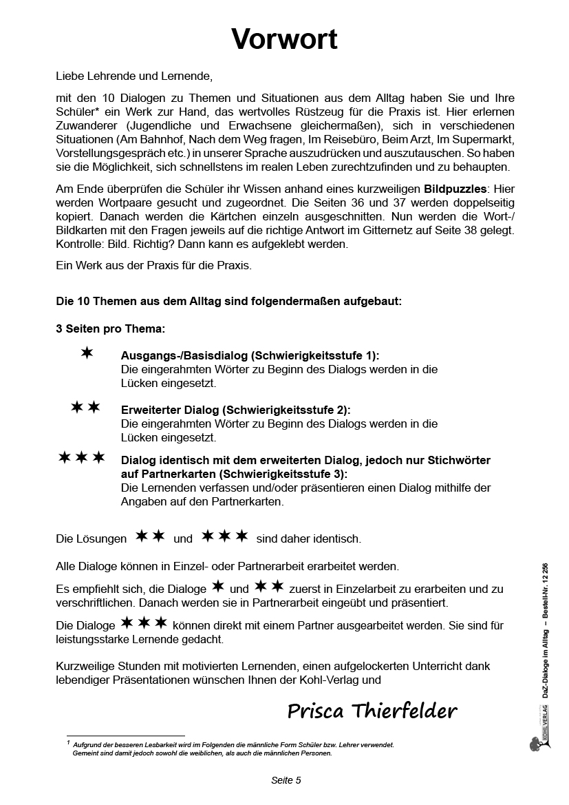 DaZ-Dialoge im Alltag