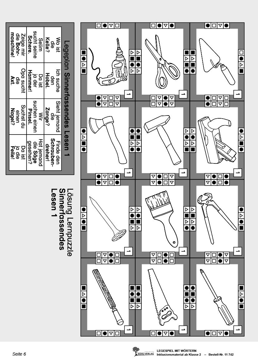 Sinnerfassendes Lesen mit Lernpuzzlen