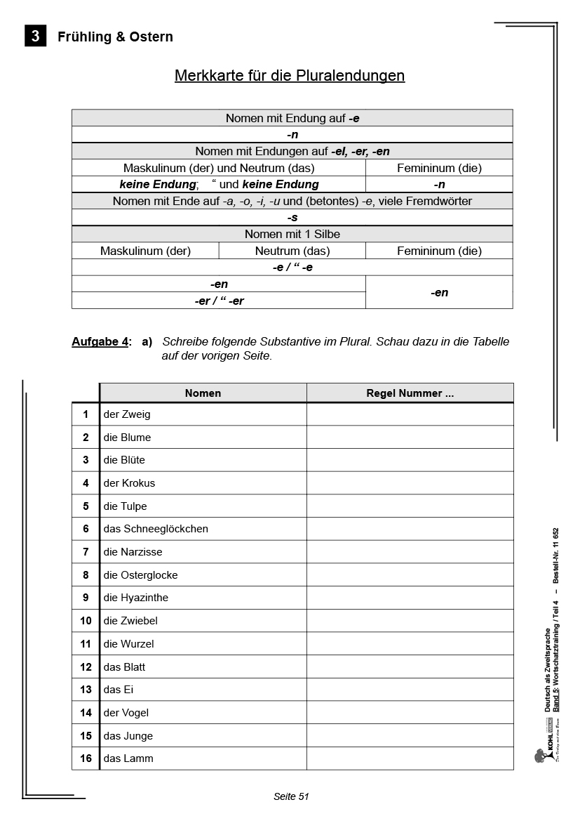 Deutsch als Zweitsprache in Vorbereitungsklassen V