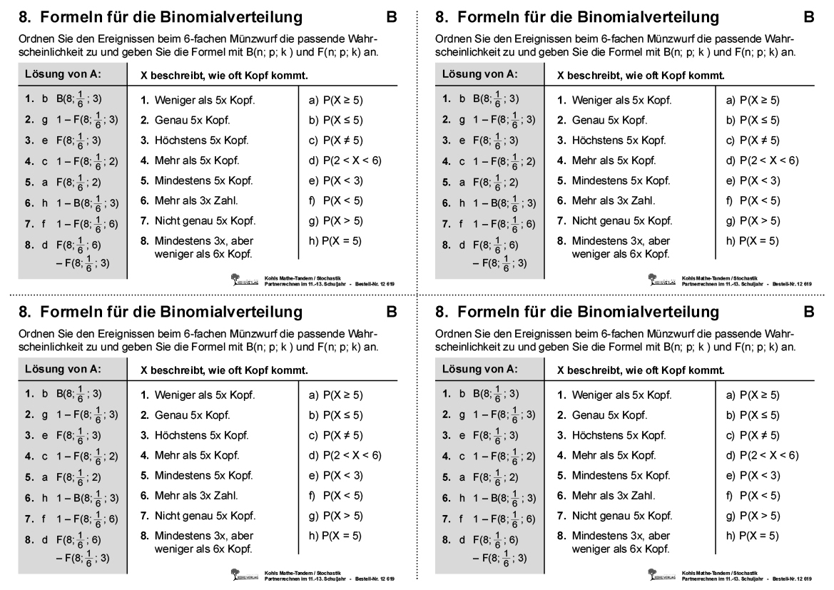 Kohls Mathe-Tandem / Stochastik