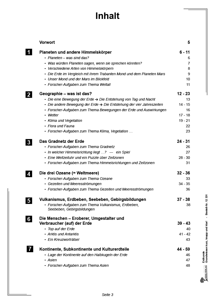 Erdkunde - Grundwissen kurz, knapp & klar!