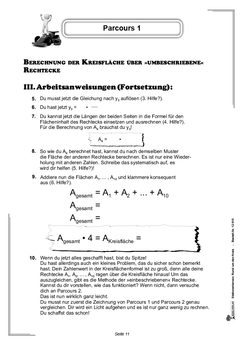 Stationenlernen Rund um den Kreis