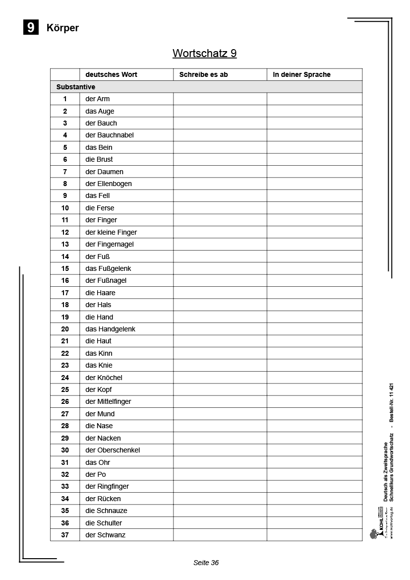 Deutsch als Zweitsprache in Vorbereitungsklassen