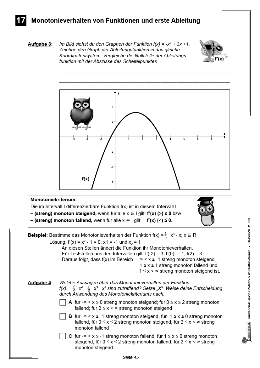 Kurvendiskussion Aufgaben Mit Lösungen Pdf Kurvendiskussion / Potenz- & Wurzelfunktionen