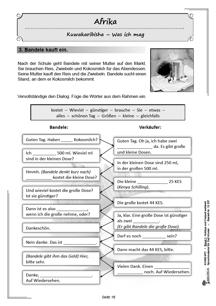 Komm mit! - Sprachmaterial für DaZ-Kinder I