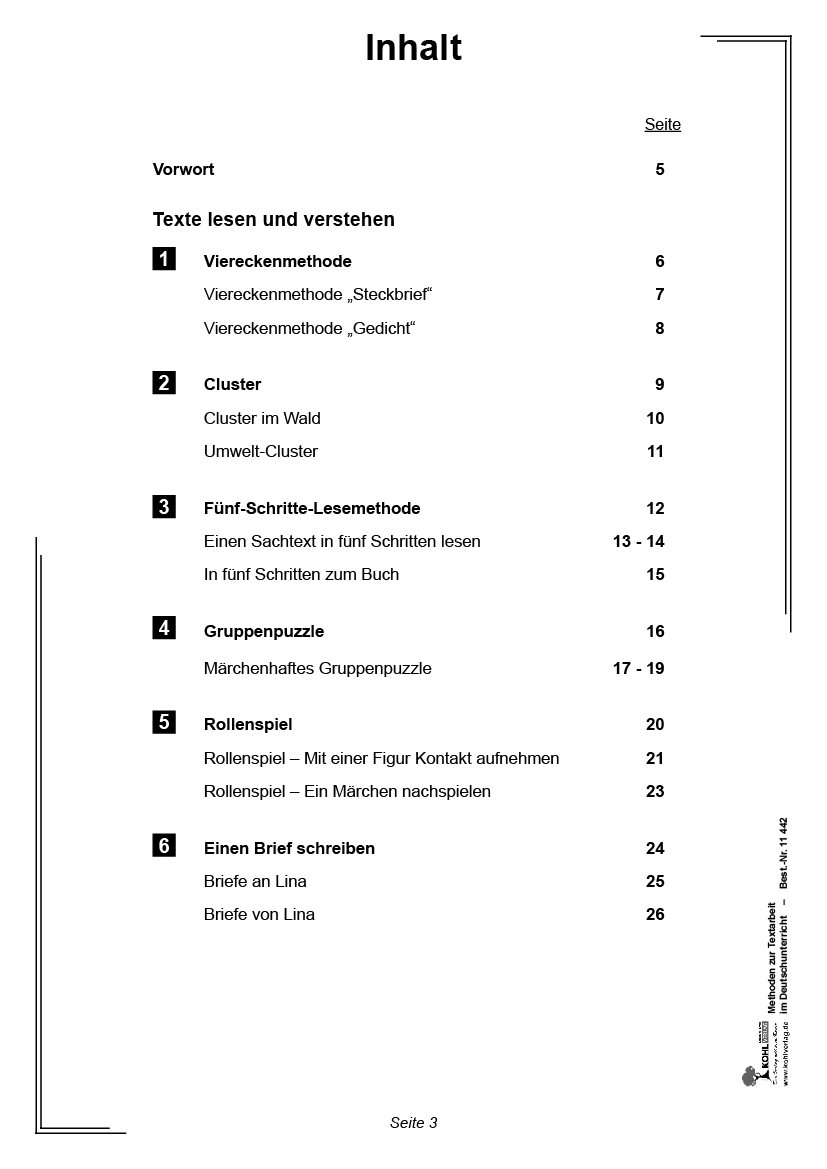 Methoden zur Textarbeit im Deutschunterricht - Textsorten unterscheiden, Texte gliedern & erschließe