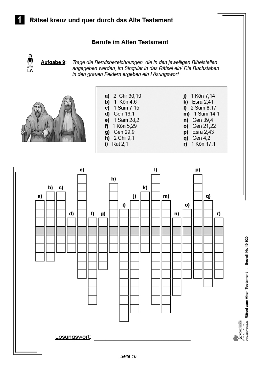 40 Rätsel zum Alten Testament
